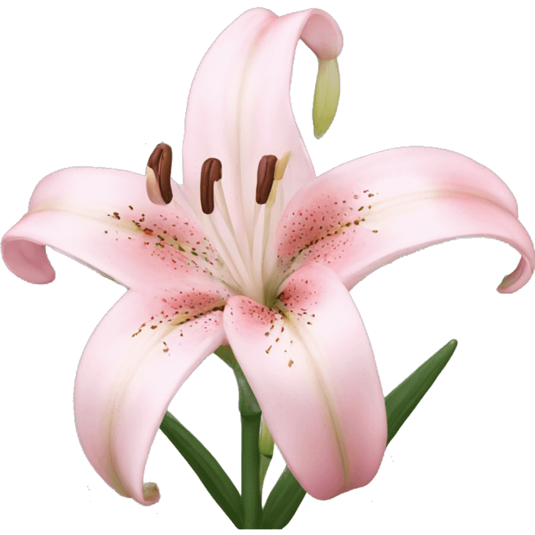 light pink lilium emoji