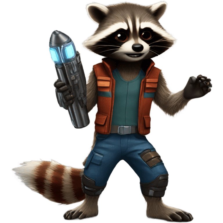 Rocket Raccoon showing the soles of his feet  emoji