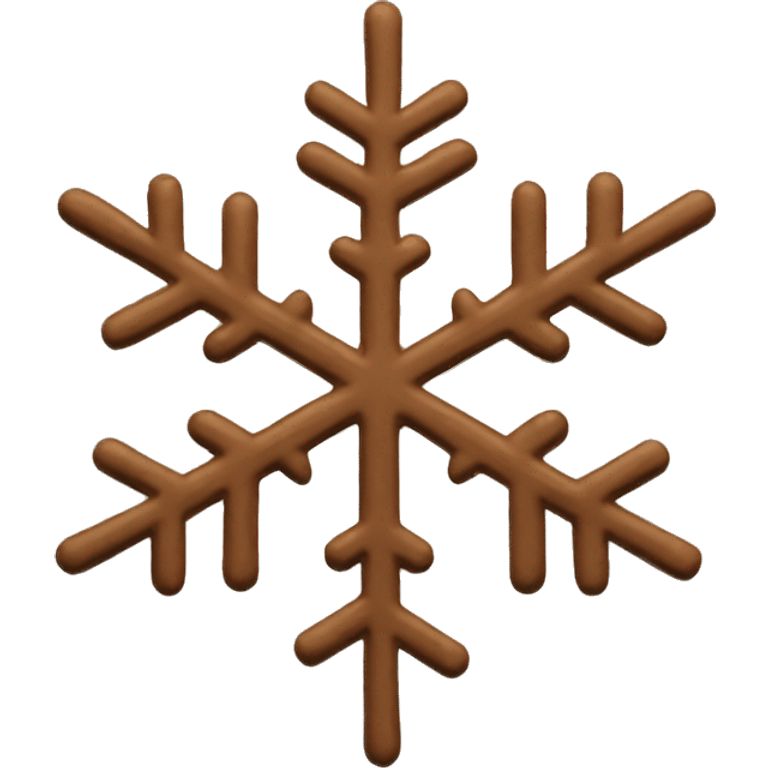 brown snowflake emoji