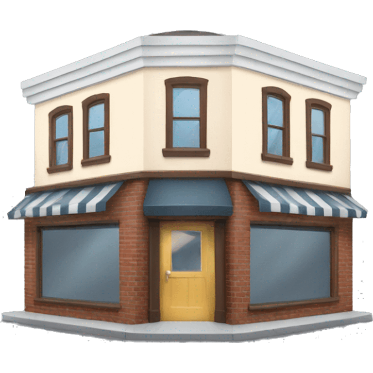 a barbershop building emoji