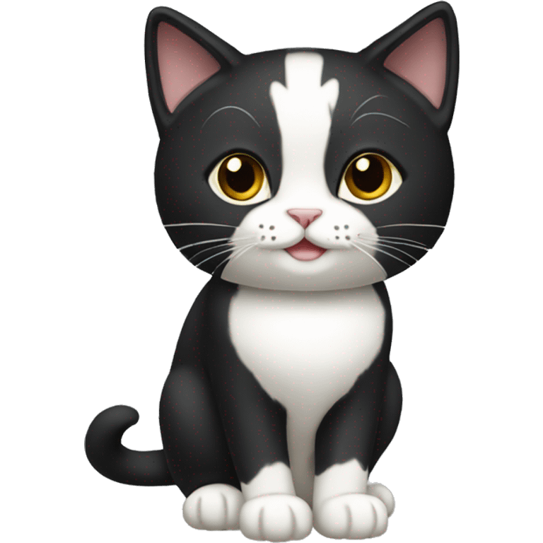 Tuxedo Cat Breed Full Body emoji