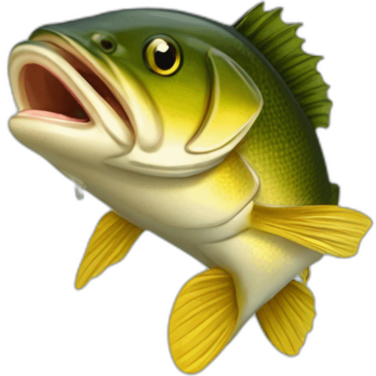 Walleye eating a leech emoji