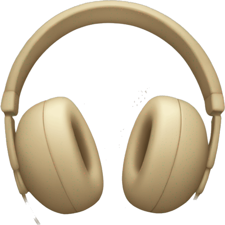 beige headphone emoji