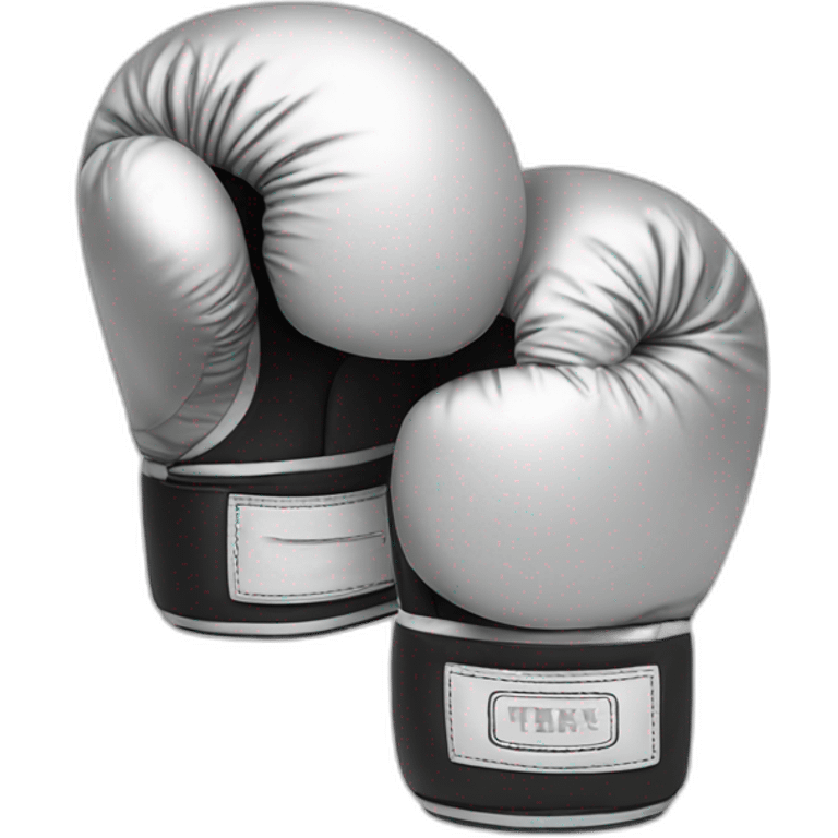 boxing gloves line style emoji