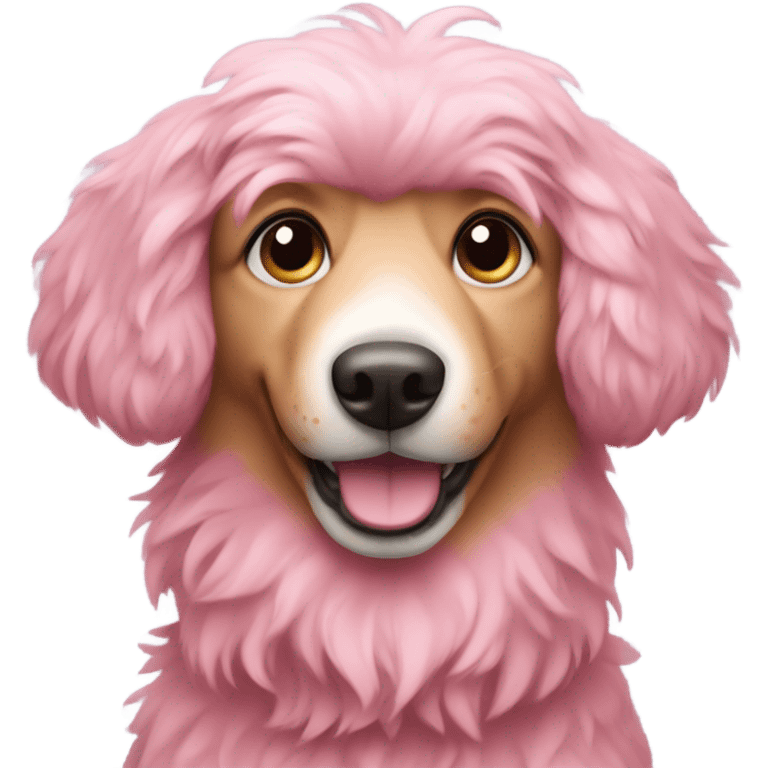 Dog pink  emoji