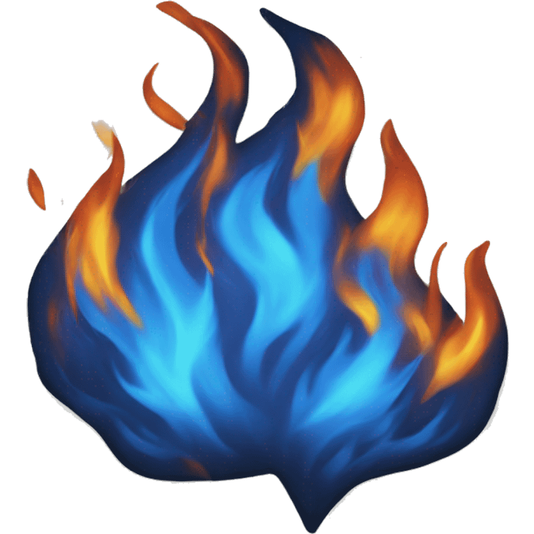 Blue fire emoji