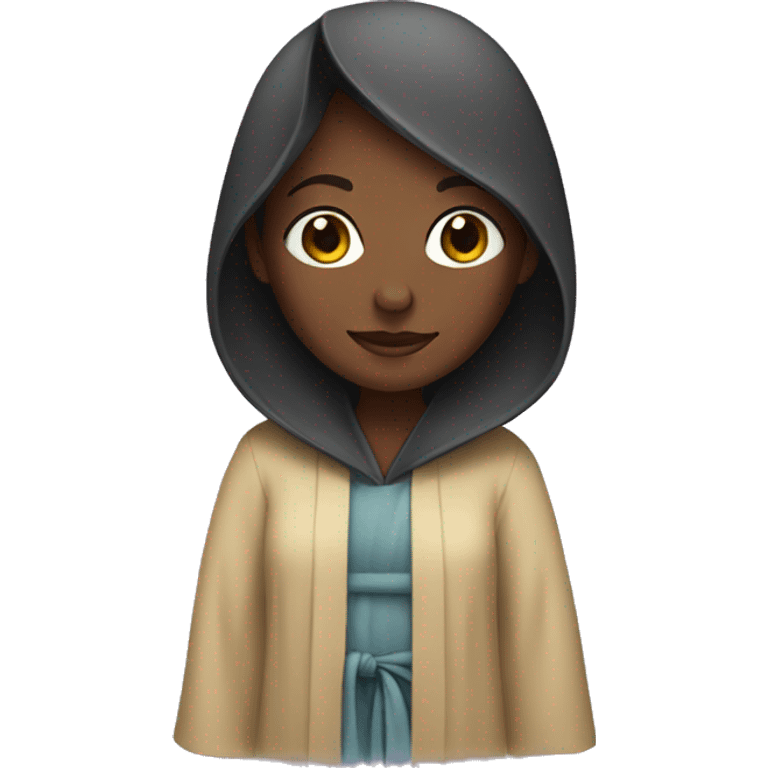 Girl with a robe  emoji