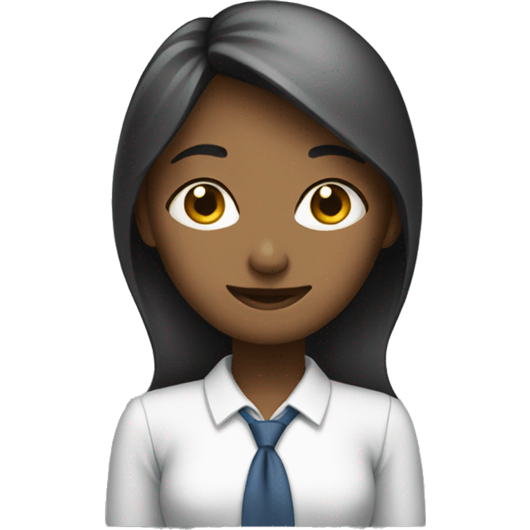 shy female office wor emoji