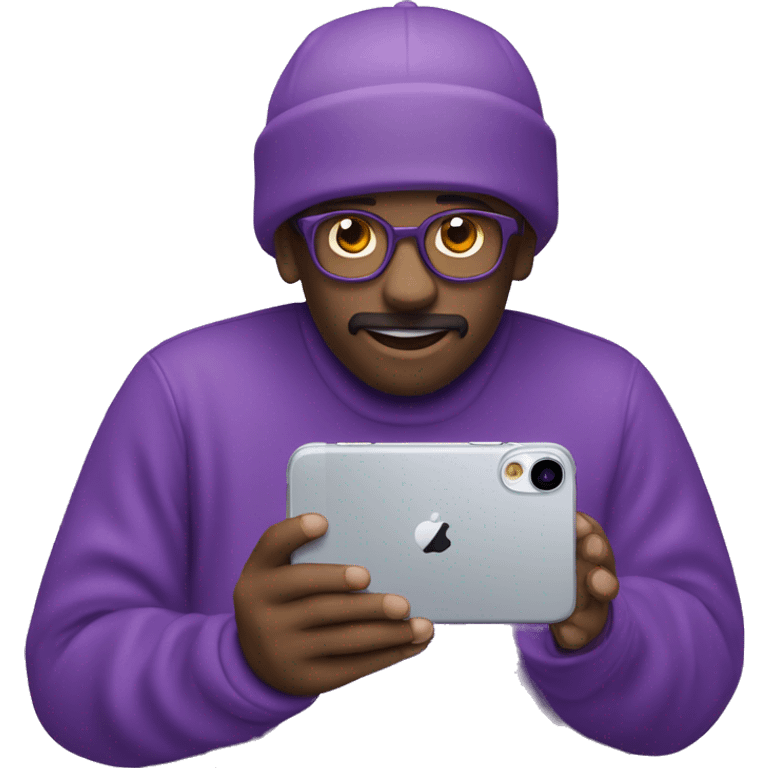 iPhone 14 purple pro max emoji