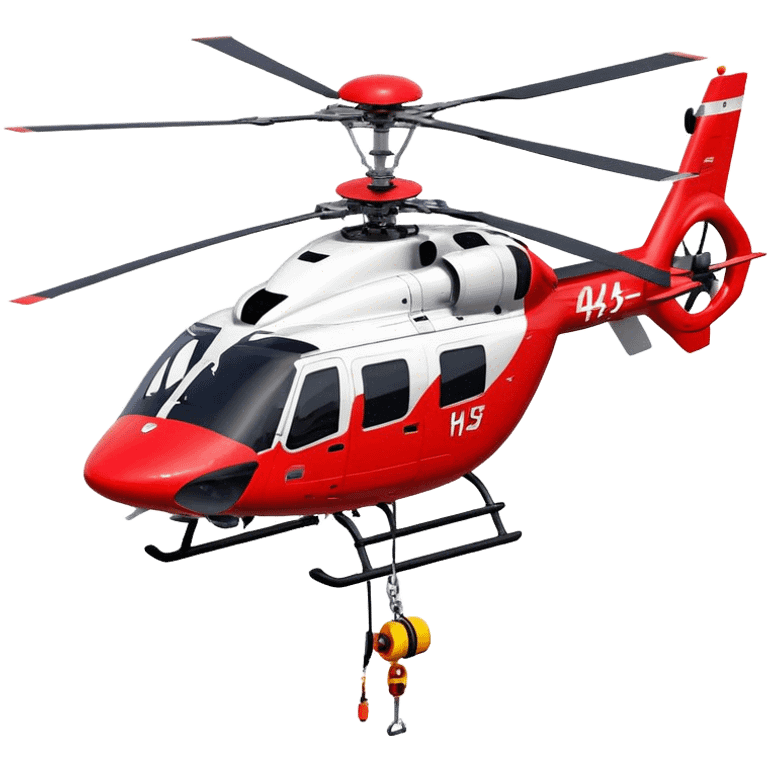 Rescue Helicopter - Airbus H145 (Model Year: 2021) (Iconic colour: Red with white) emoji