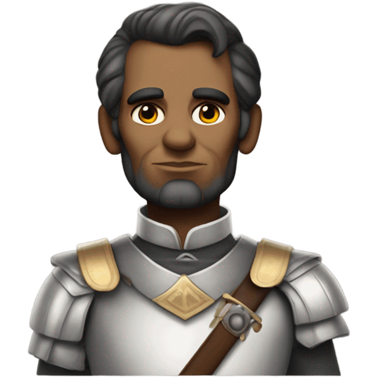 Abraham Lincoln hugging Joan of Arc emoji