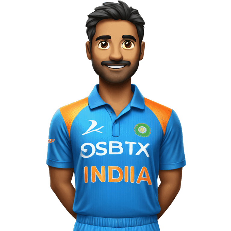 india in cricket jersey emoji