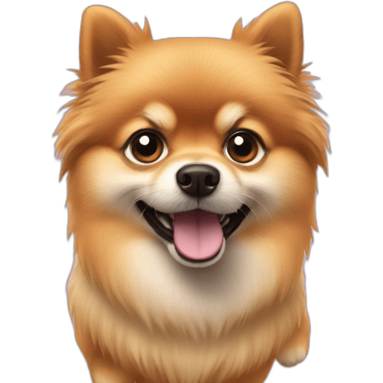 pomeranian-dropping emoji