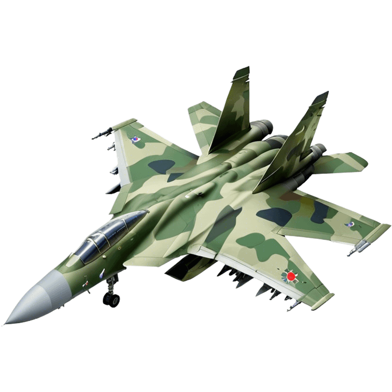 SU-35 Jet - Sukhoi (Model Year: 2020) (Iconic colour: Camouflage green) emoji