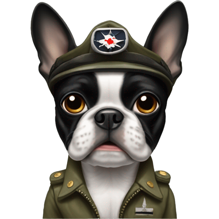 boston terrier world war 2 fighter pilot emoji