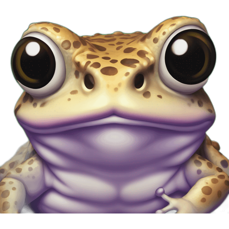 toad with psychodelic ayes emoji