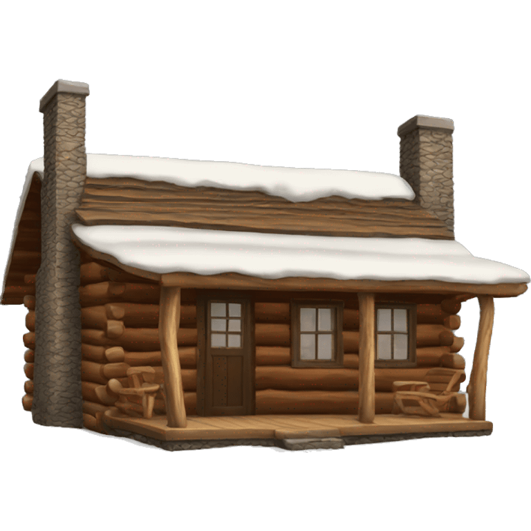 Log cabin emoji