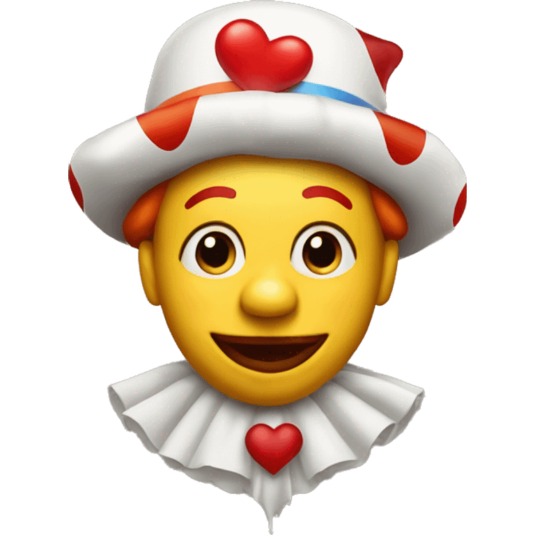 I love you clown sign emoji