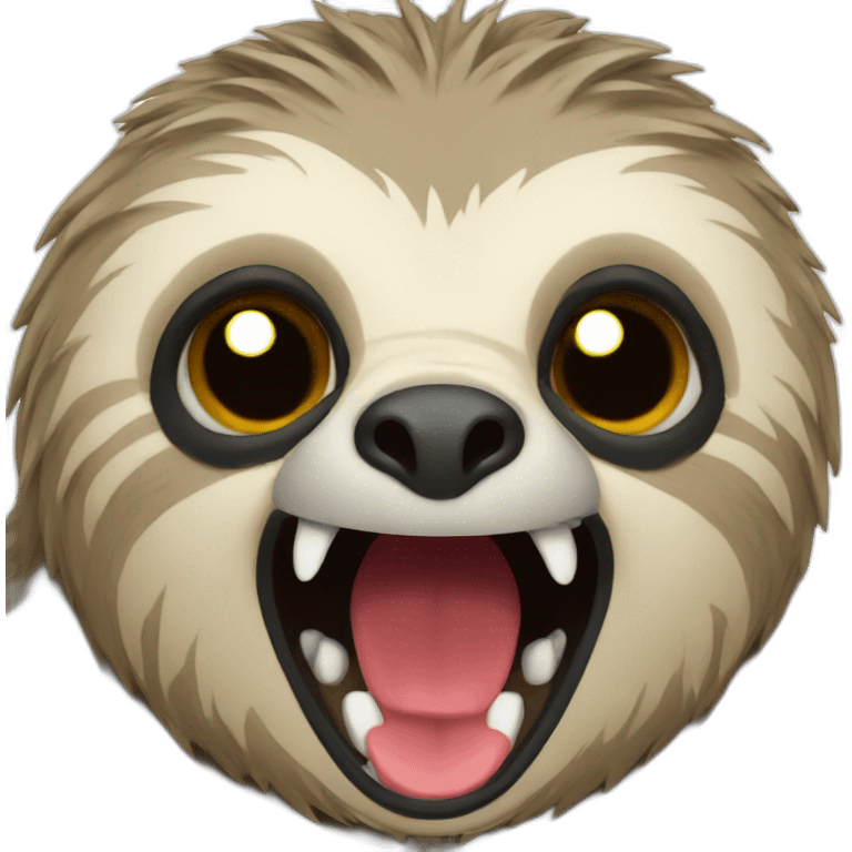 enraged sloth emoji