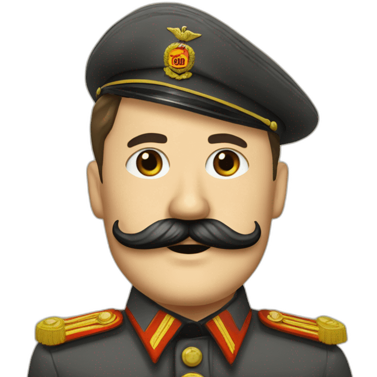 der furer ddr reich whith rectangular mustache cut emoji