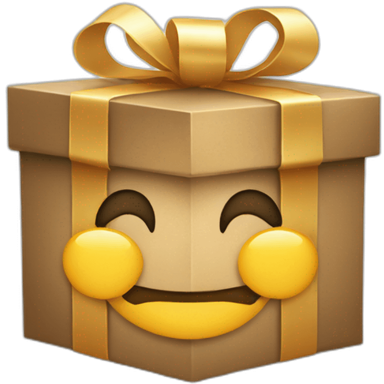 gift box with smile emoji