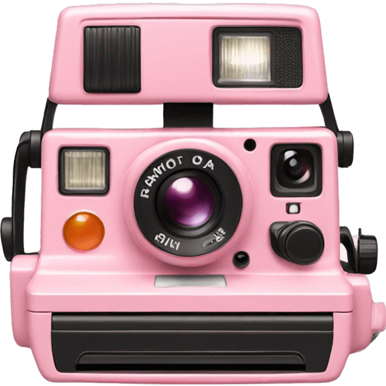 Light pink Polaroid camera emoji