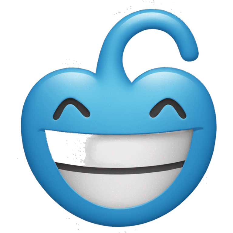 Smiling face with a clothespeg on its nose emoji