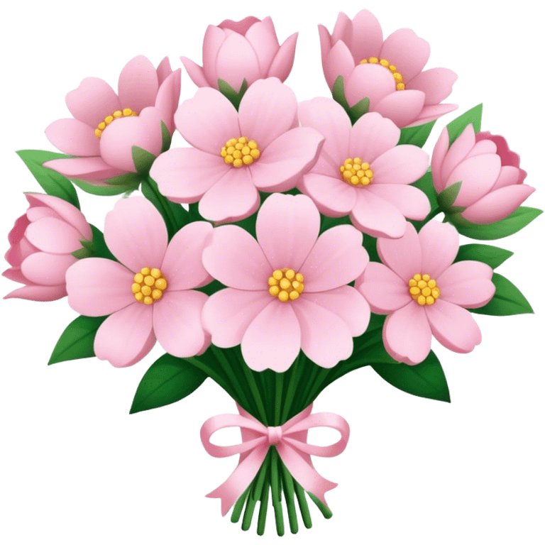 pale pink flower bouquet 🌸 emoji