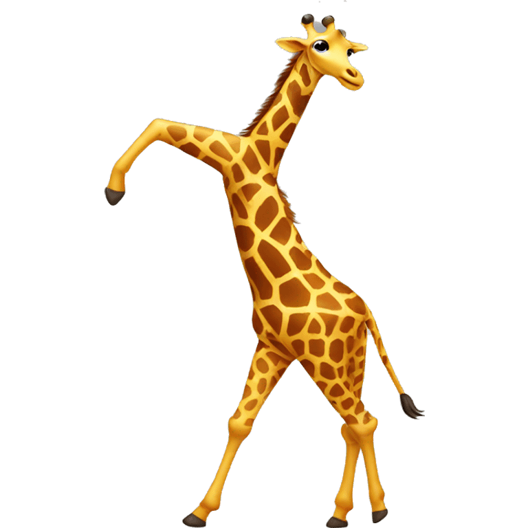 a dancing giraffe emoji