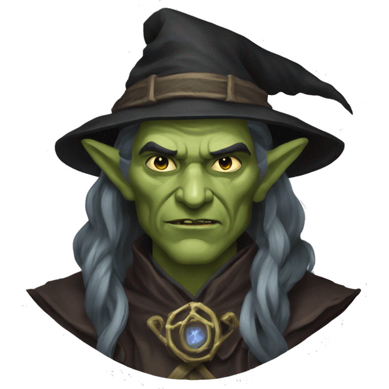 half-orc wizard necromancer emoji