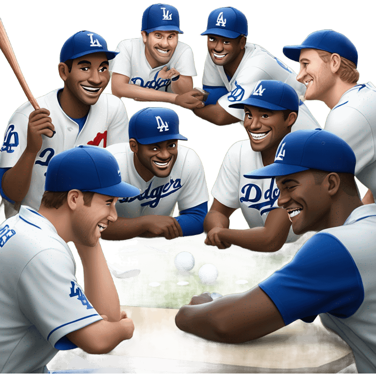 Los Angeles Dodgers Chippin  emoji