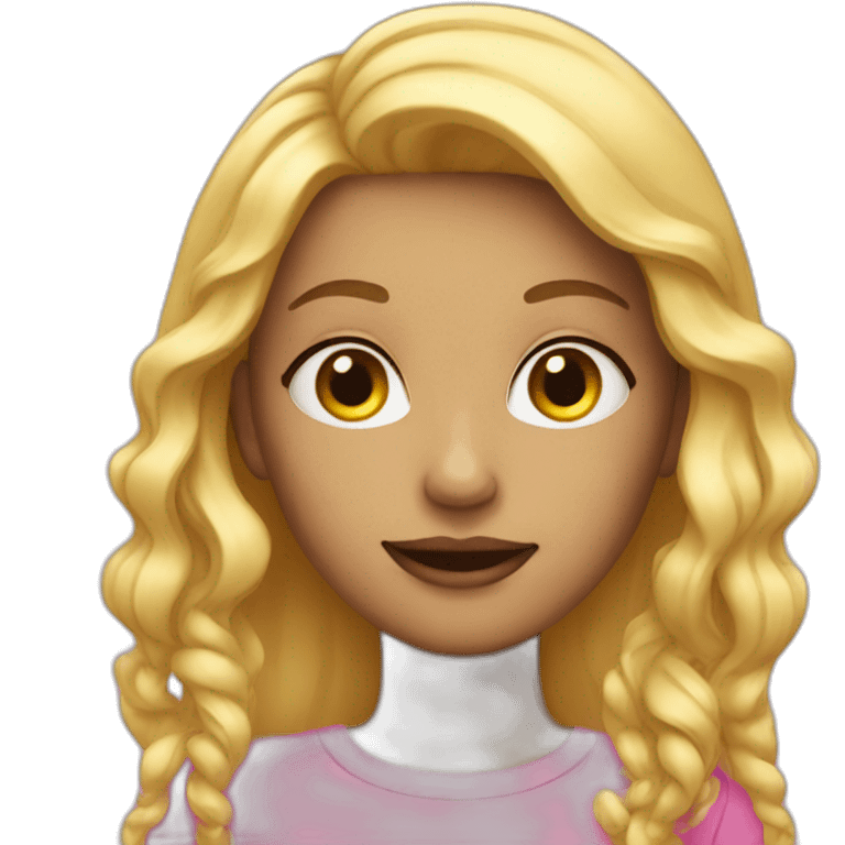 blonde-pink emoji