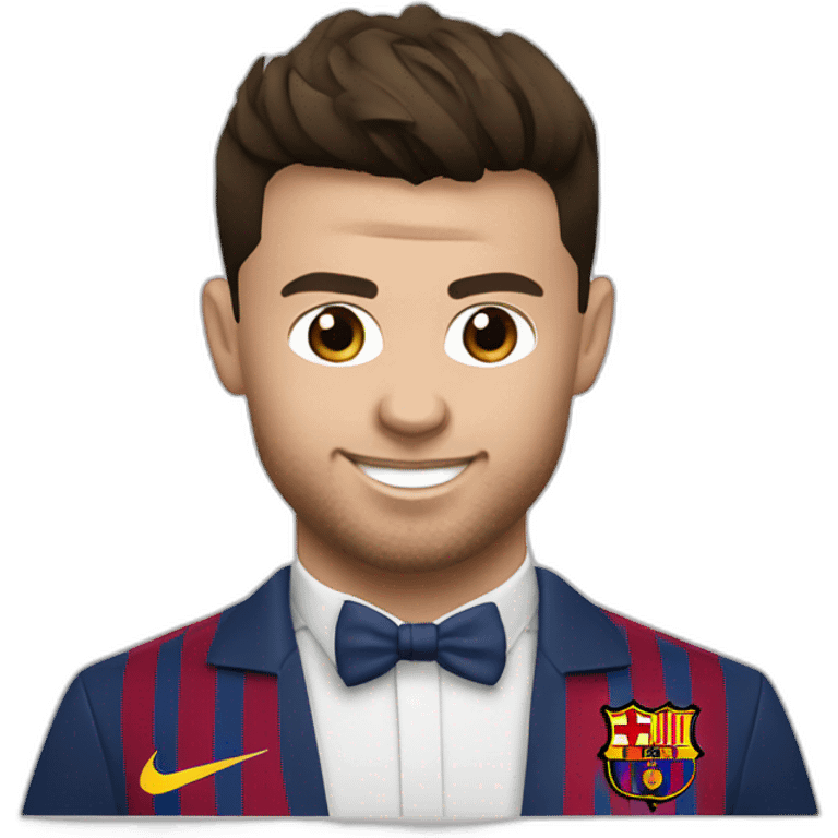 ronaldo qui tien bebe messi emoji