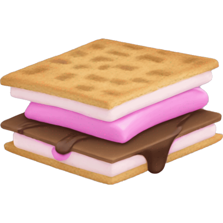 Pink smore  emoji