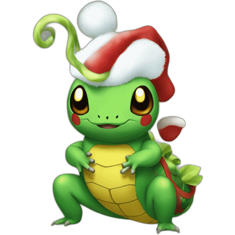 Christmas Caterpie Pokemon emoji