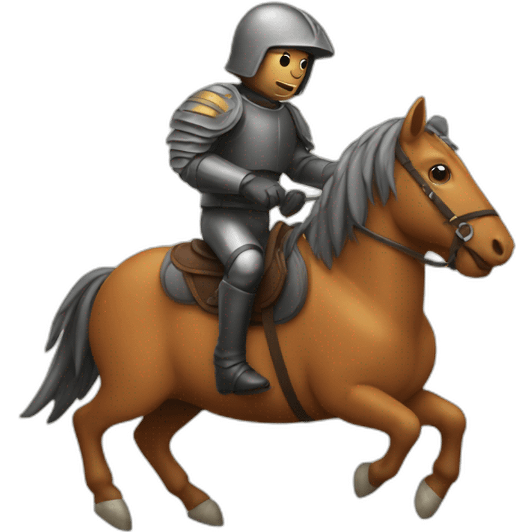 mite riding a horse emoji