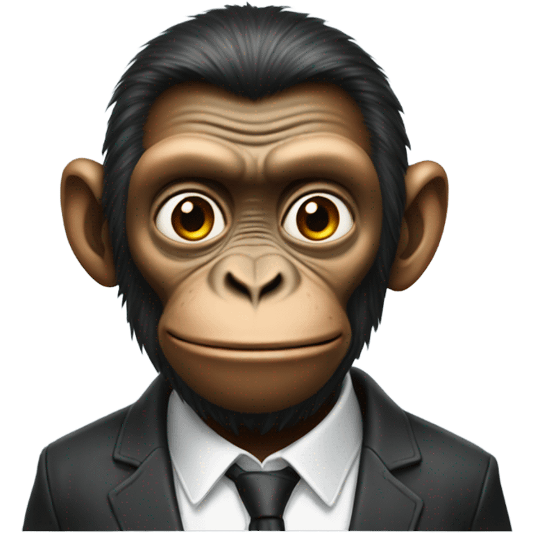 an ape with a face of elon musk emoji