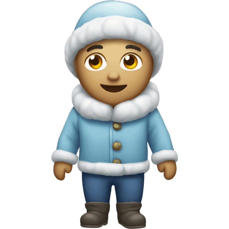 White Christmas snow vibe emoji emoji