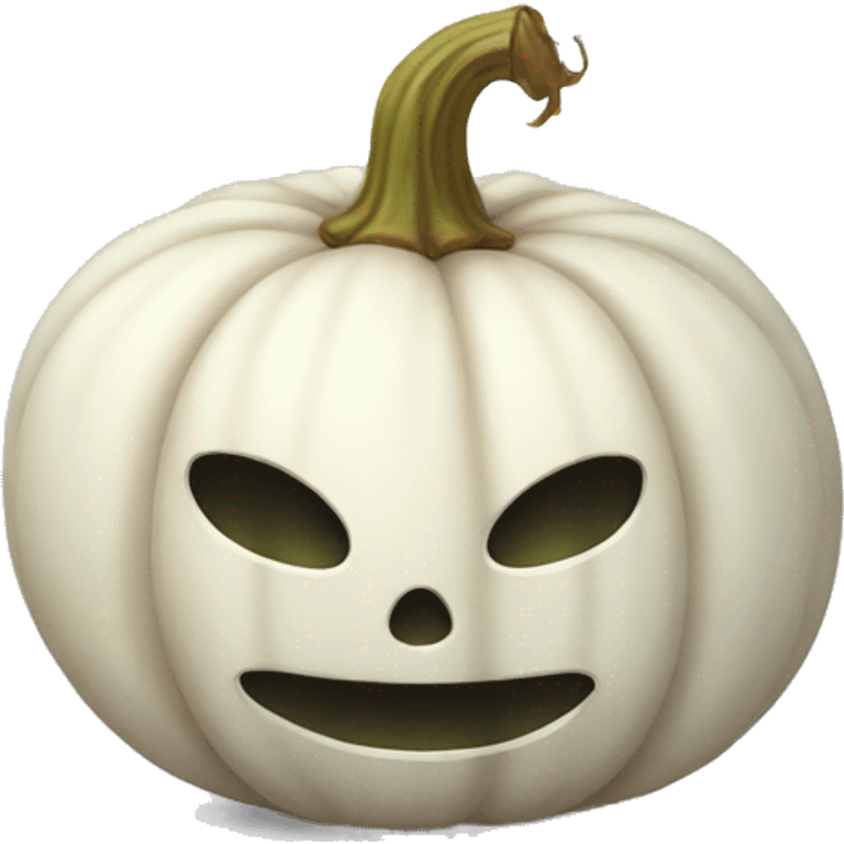 White pumpkin emoji