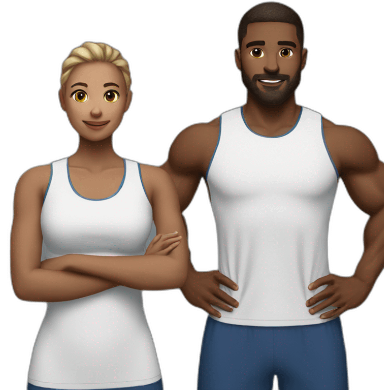 couple training together emoji