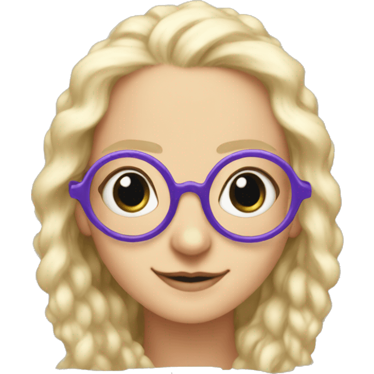 Luna lovegood wearing spectrespecs emoji