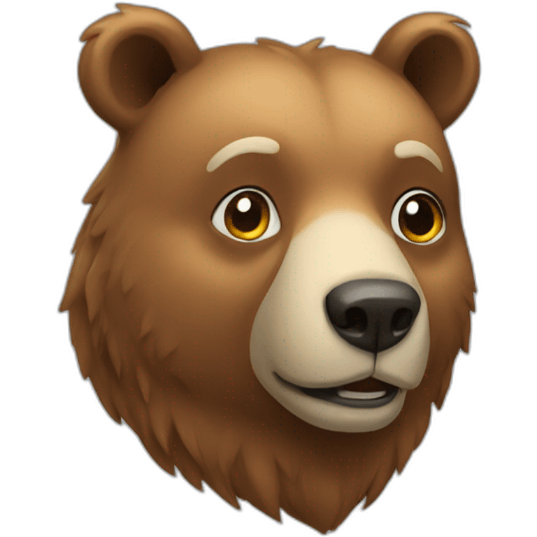 smart bear emoji