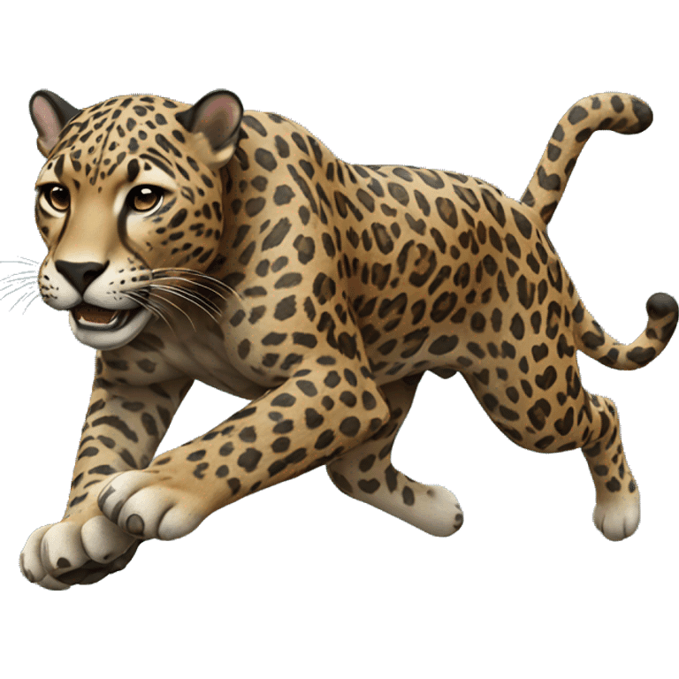 black running jaguar emoji