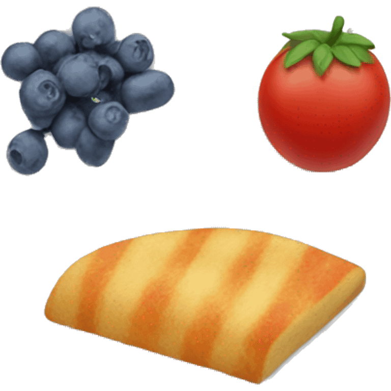 children's plate with food divisions emoji