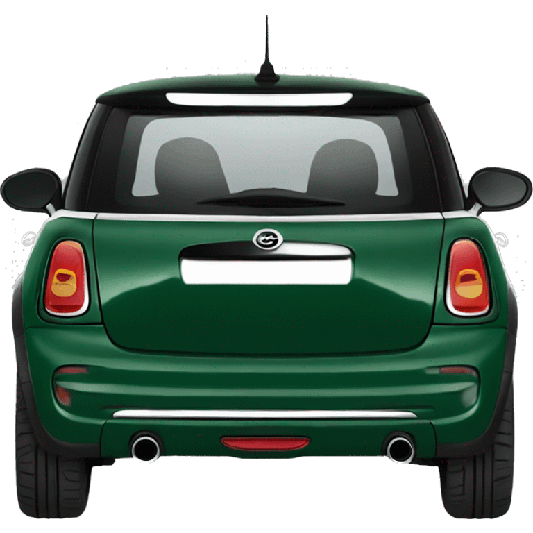 Mini cooper dark Green side Profile emoji