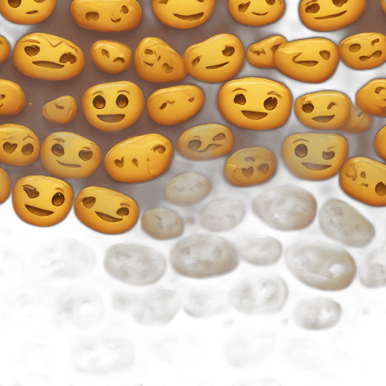 Amber stone Smiling Face With Heart-Shaped Eyes emoji