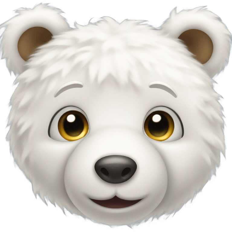 white teddy bear emoji