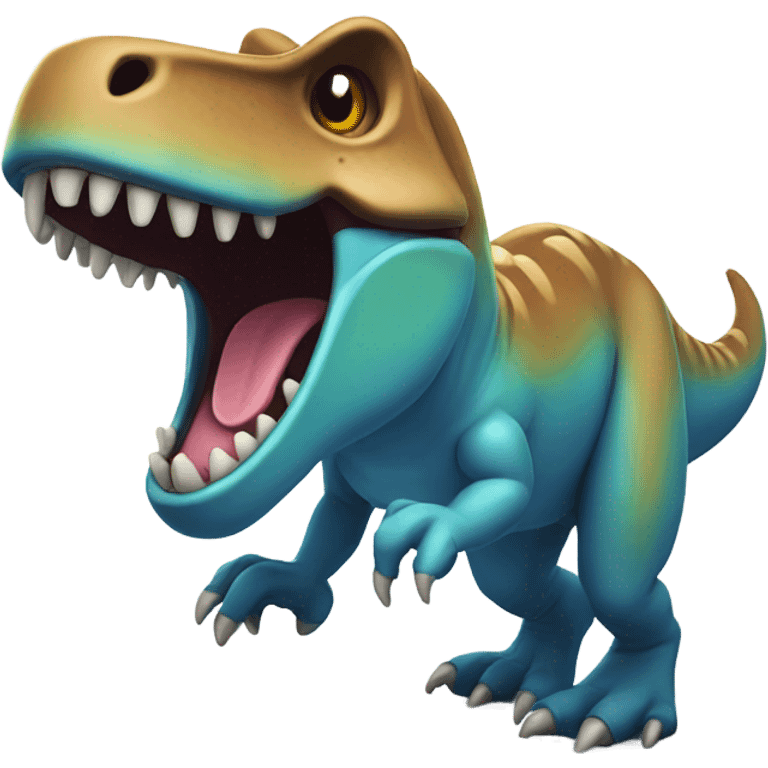 laughing trex emoji