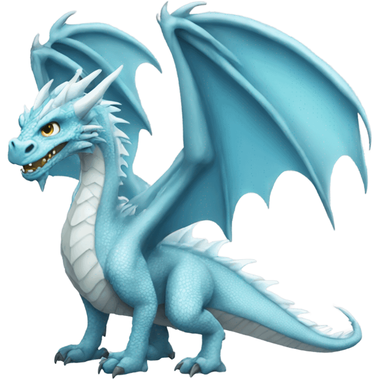 ice dragon full body emoji