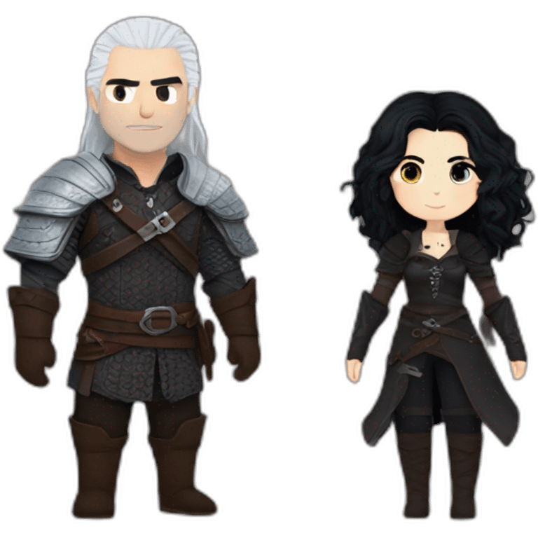 Geralt and Yennefer emoji